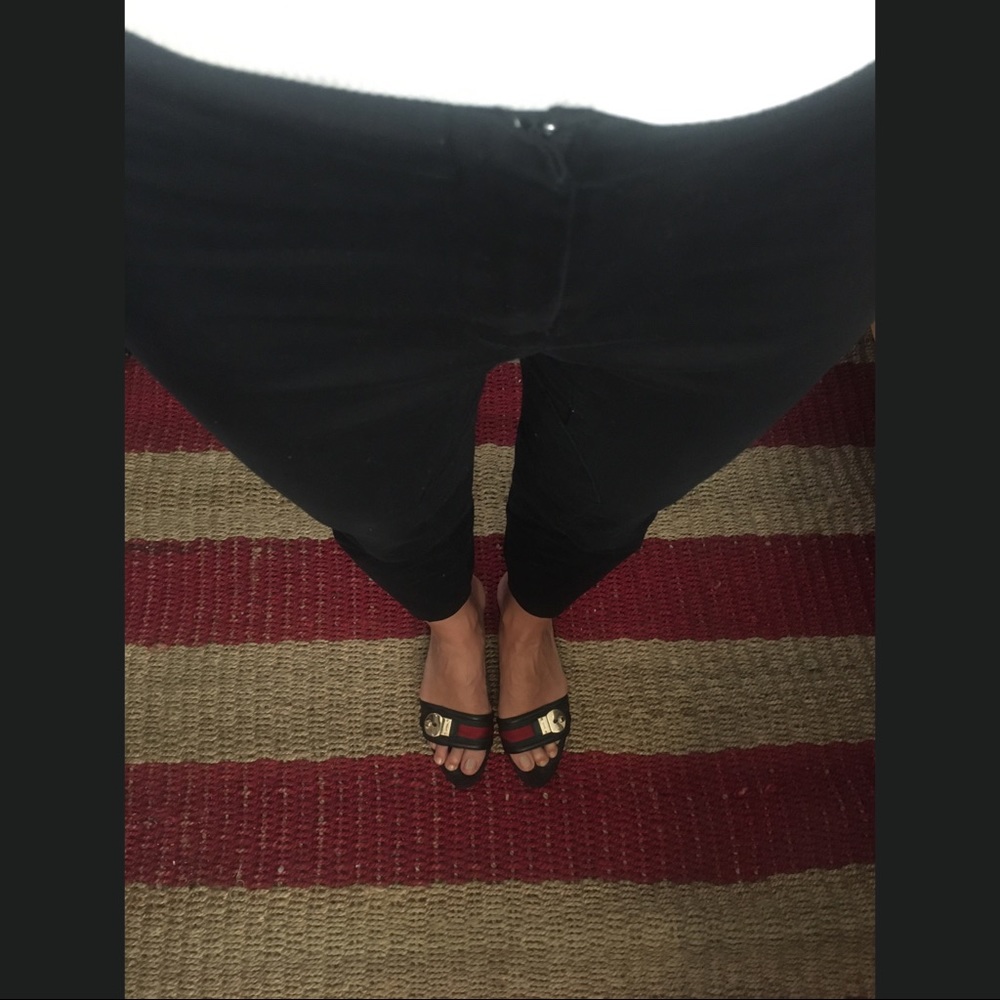Low Waist AGNELA MELE Ankle Length Stretchy Pants